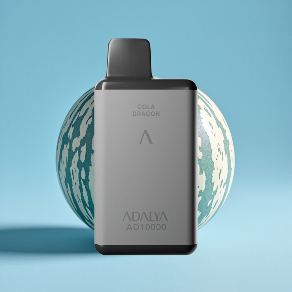 Adalya AD 10000 Puffs Chile Vape Desechable Sabor Blue Melon, Gris Espacio, Recargable USB-C, 14 ml, 2% Nicotina