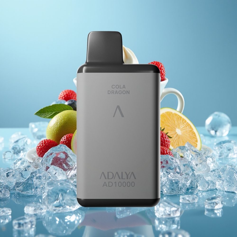 Adalya AD 10000 Puffs Desechable Vape Chile vape Gris Espacial, Sabor Blue Ice, 14 ml, 2% Nicotina, USB-C, 650 mAh