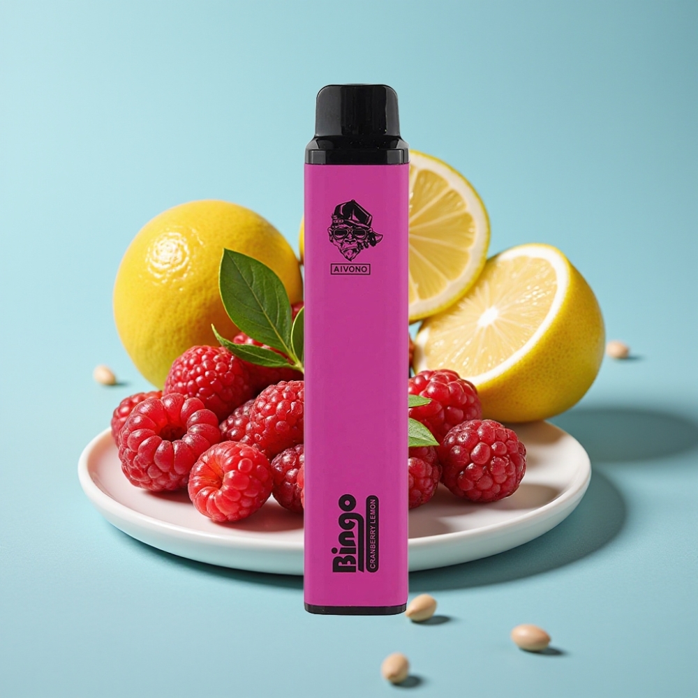 Aivono AIM BINGO 4000 Puffs Chile Vape Disposable Sabor Arándano Limón, 10 mL, Batería 1000mAh, Nicotina 0%/2%/5%