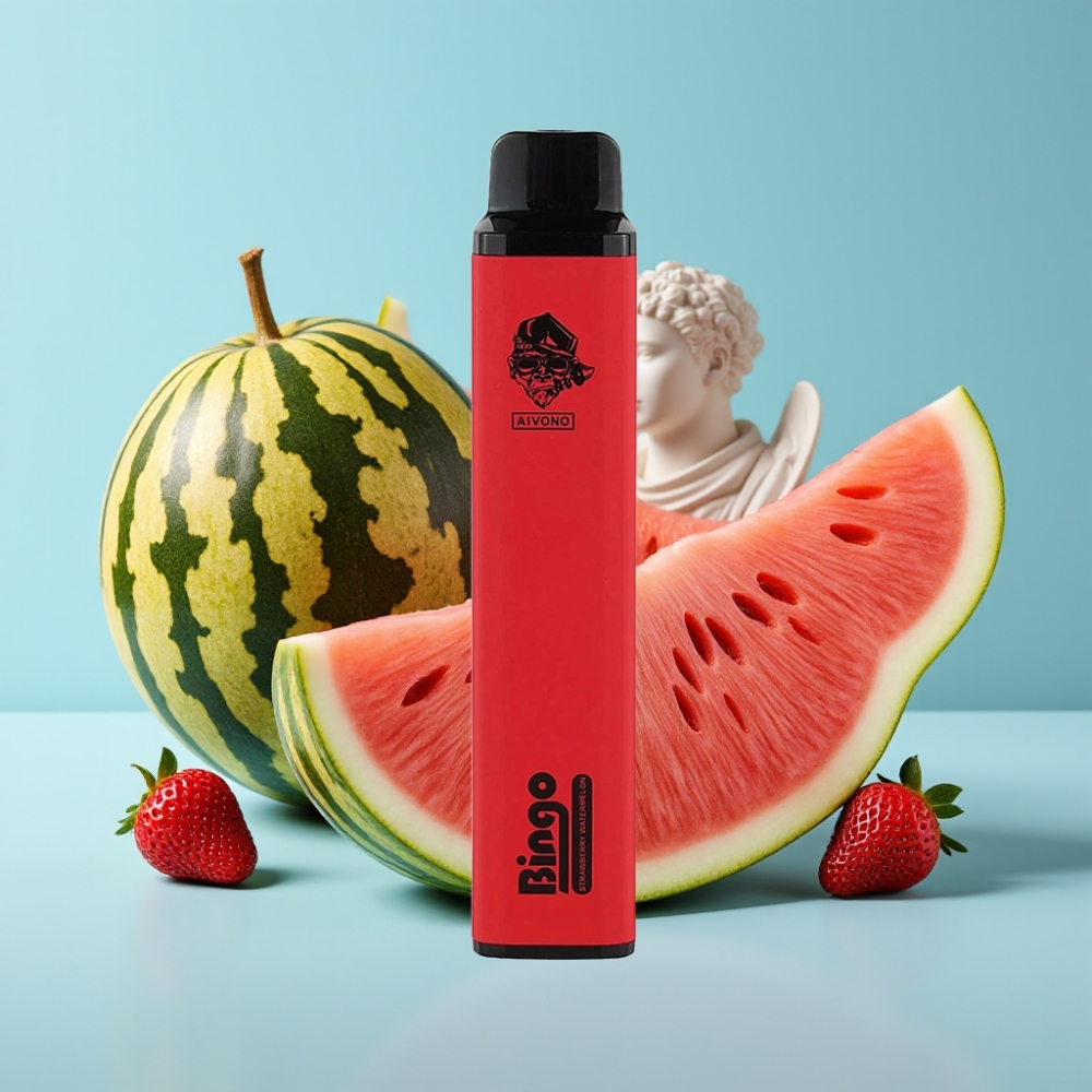 Aivono AIM BINGO 4000 Puffs Chile Vape Fresa Sandía – Dimensiones: 21×123mm, Batería: 1000mAh, E-Líquido: 10mL, Nicotina: 0%/2%/5%