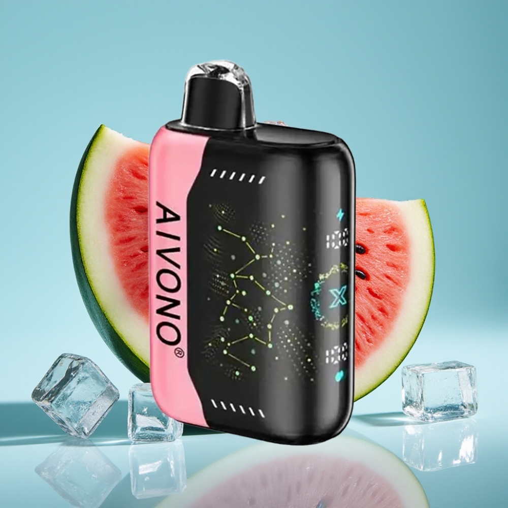 Aivono AIM BOOM 25000 Puffs Vape Desechable Chile vape Sabor Sandía Hielo, 0%-5% Nicotina, 28ml, Batería 650mAh, Carga Type-C