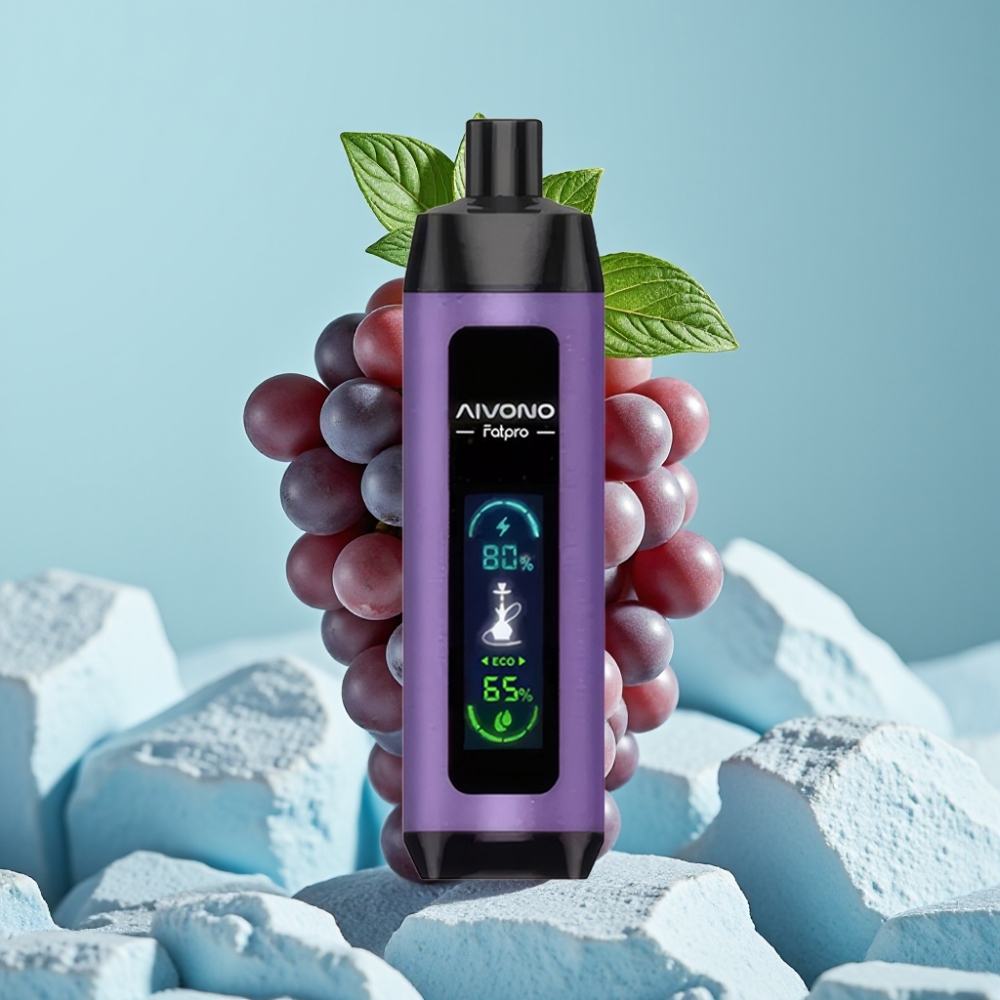Aivono AIM FATPRO 22000 Puffs Chile Vape Desechable Menta Uva 0%/2%/3%/5% Nicotina, 28ml, 10 Sabores, 600mAh Recargable