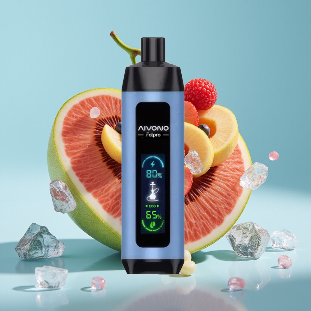 Aivono AIM FATPRO 22000 Puffs Chile vape Amor 66: 0%-5% Nicotina, 28ml, 10 Sabores, 600mAh Recargable, Doble Modo Eco/Boost