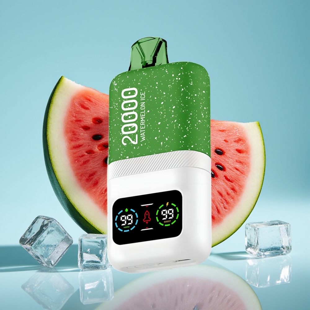 Aivono AIM MAGIC 20000 Puffs Chile Vape Sabor Sandía Hielo, 26ml, 0%-5% Nicotina, Recargable Type-C, Pantalla LCD, 600mAh, 10 Sabores