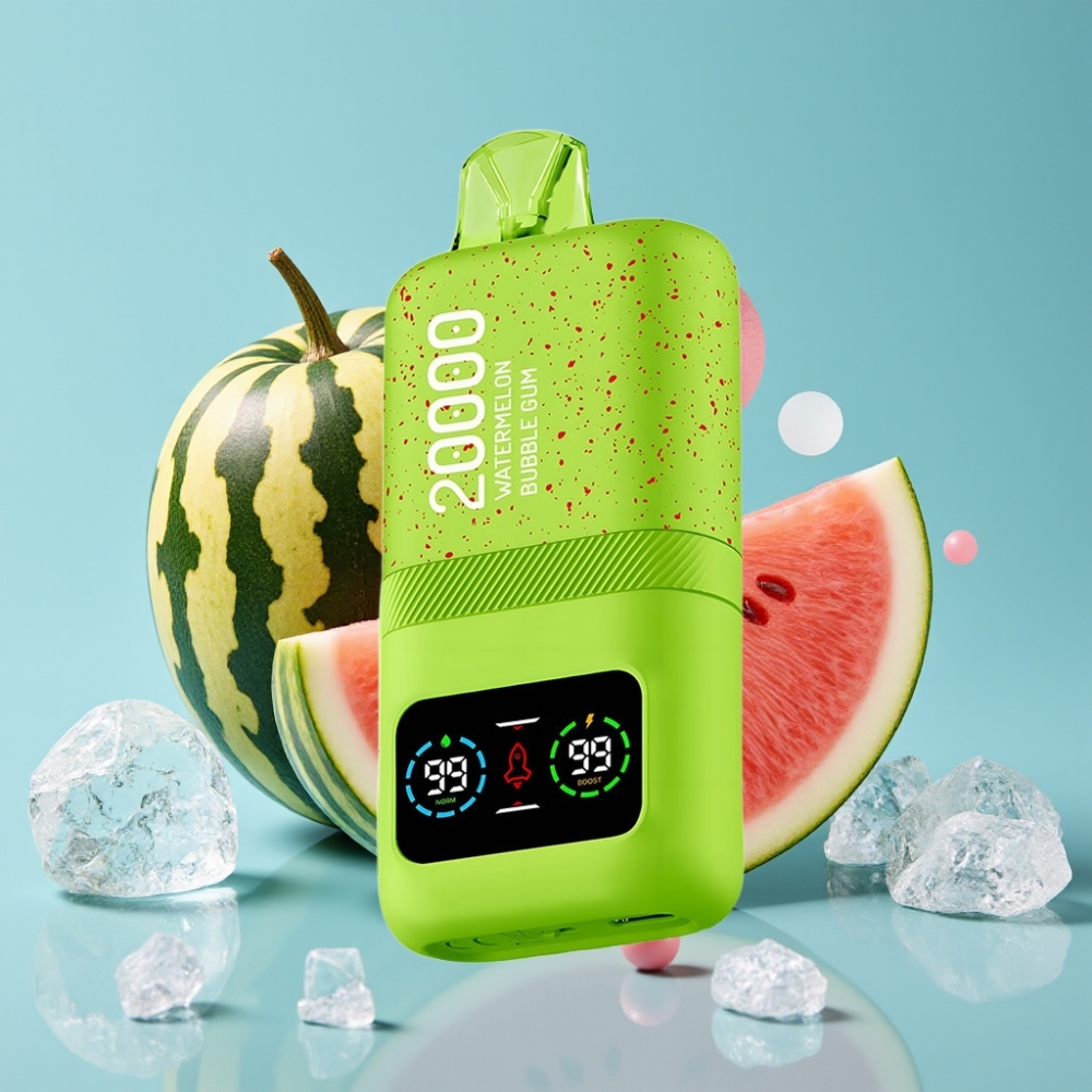 Aivono AIM MAGIC 20000 Puffs Chile vape: Chicle Sandía, 26ml, 0%-5% Nicotina, Recargable Tipo-C, Pantalla LCD, 10 Sabores