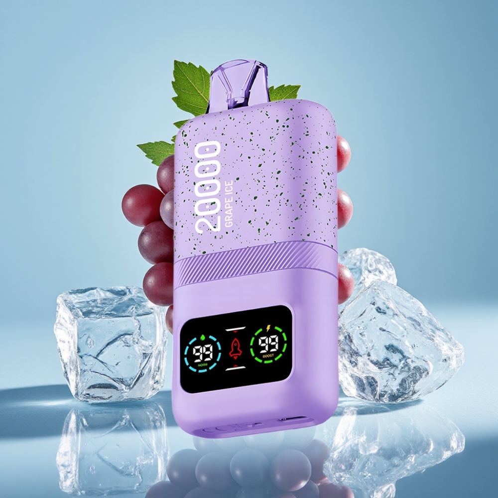 Aivono AIM MAGIC 20000 Puffs Vape Desechable Chile Vape - Hielo Uva, 26ml, 5% Nicotina, Recargable Type-C