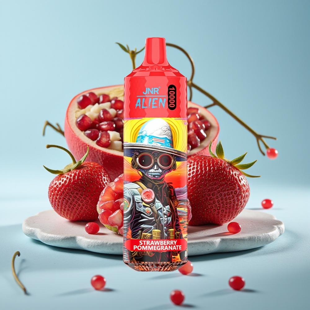 JNR Alien 10000 Puffs Chile vape Fresa Granada 850mAh 20ml Tipo-C LED RGB