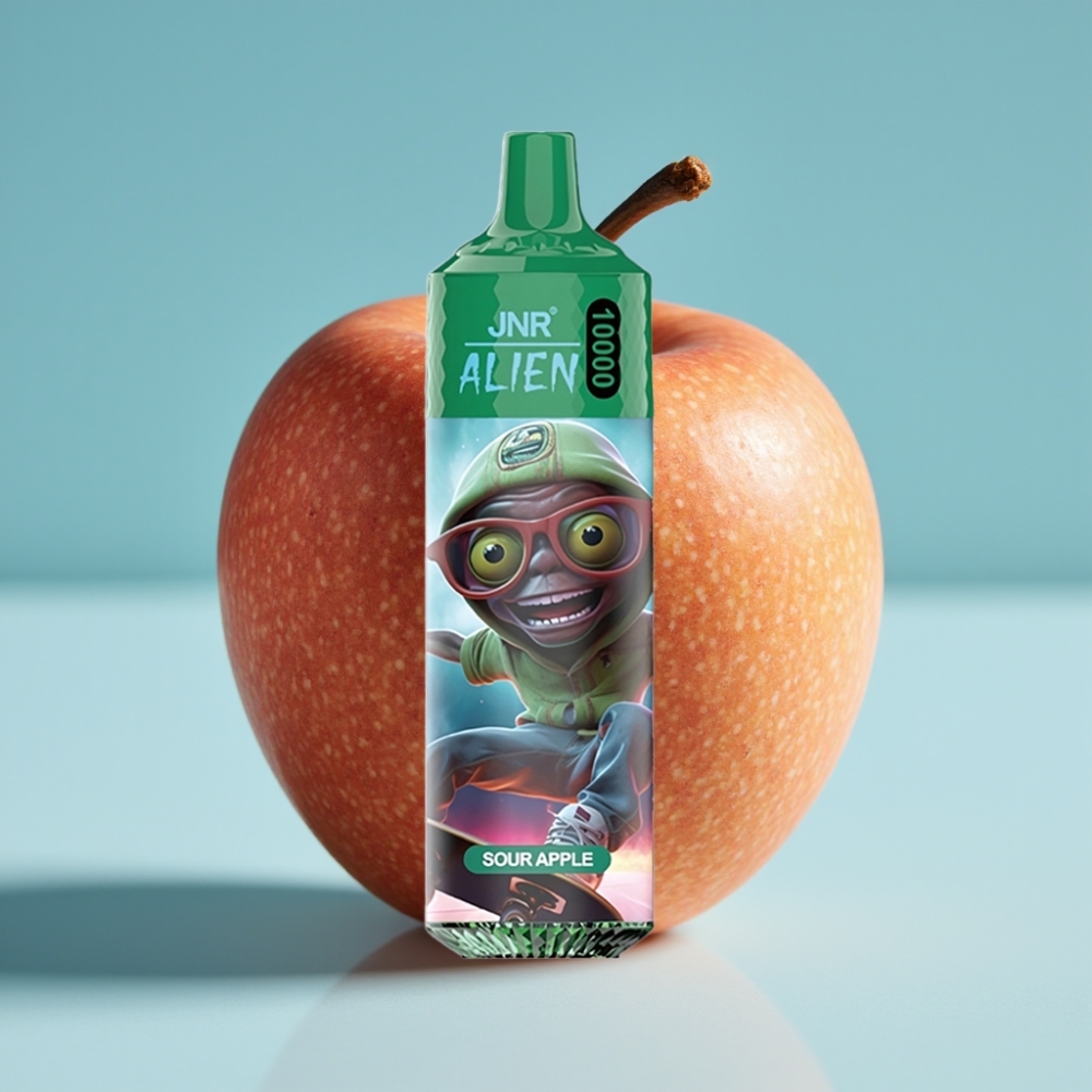 JNR Alien 10000 Puffs Chile vape Manzana Ácida 20ml E-líquido 850mAh Carga Rápida Type-C