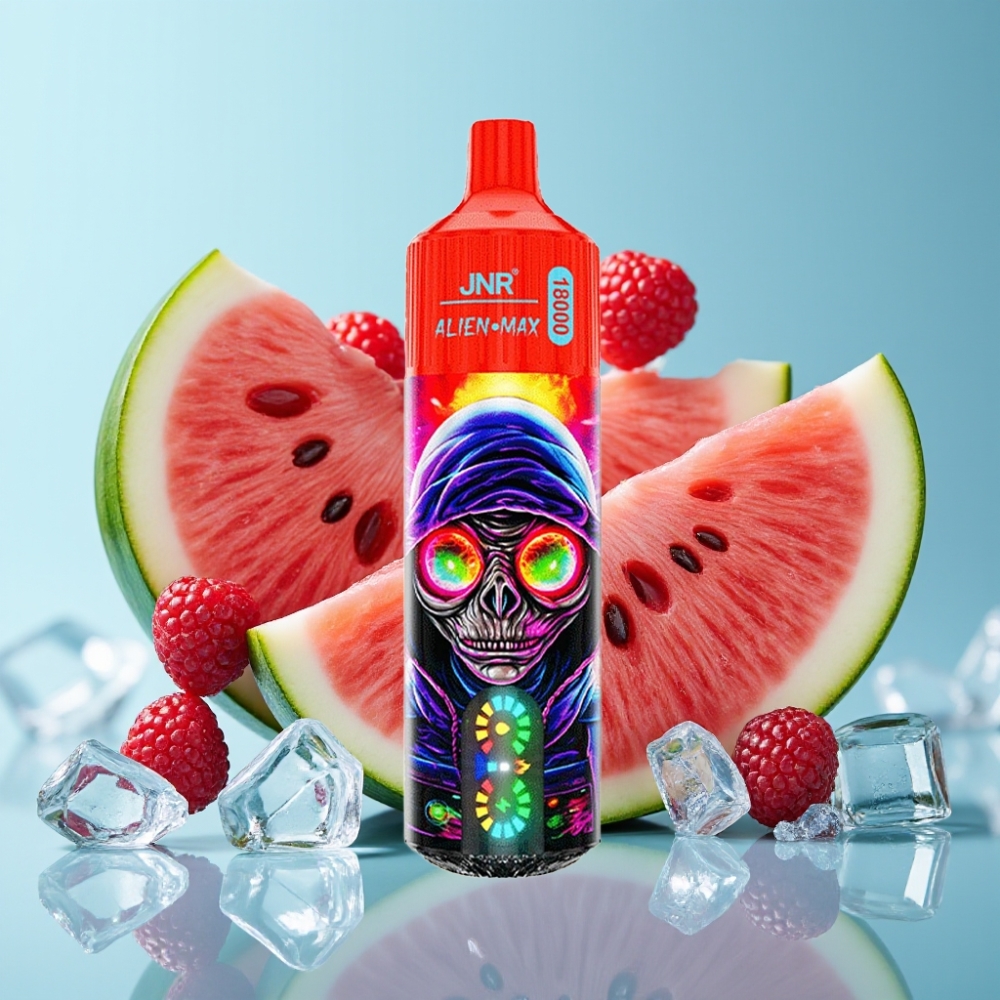 JNR Alien Max 18000 Puffs Chile Vape con Pantalla LED Inteligente Frambuesa y sandía