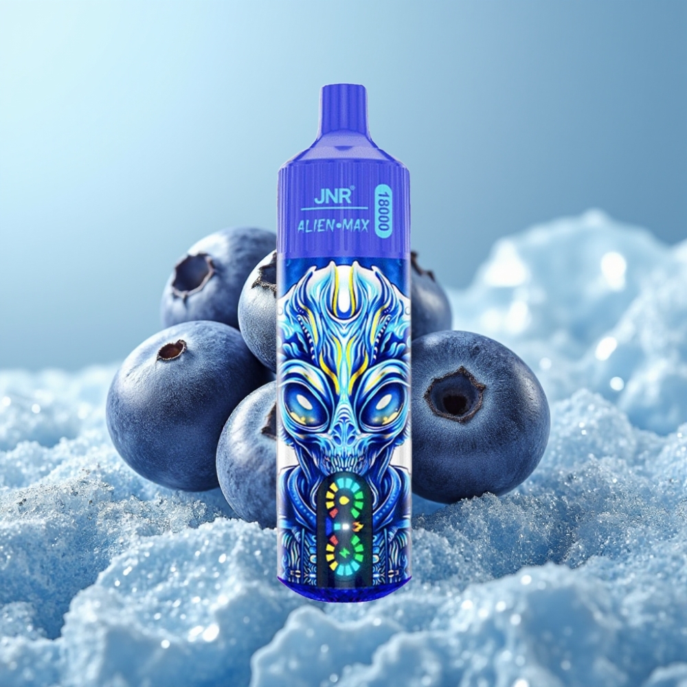 JNR Alien Max 18000 Puffs Chile vape - Arándano Helado: Pantalla LED Inteligente