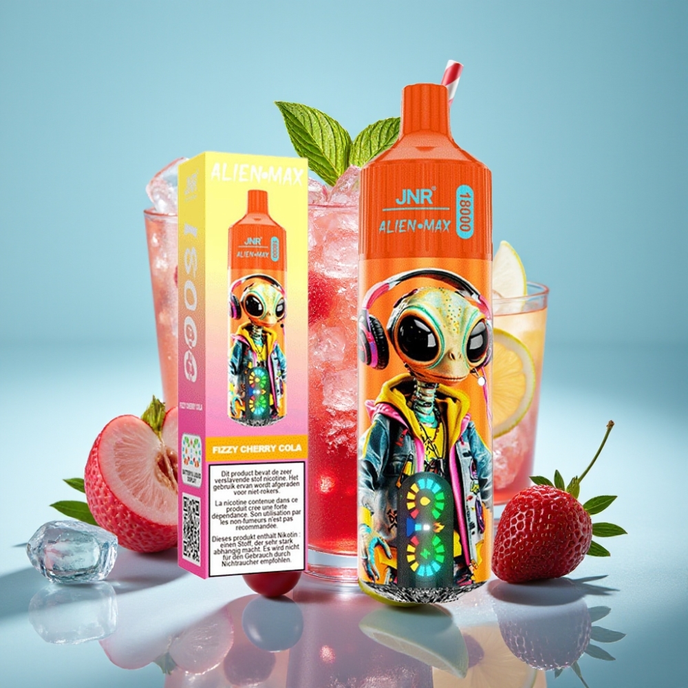 JNR Alien Max 18000 Puffs Chile vape: Fizzy Cherry Cola