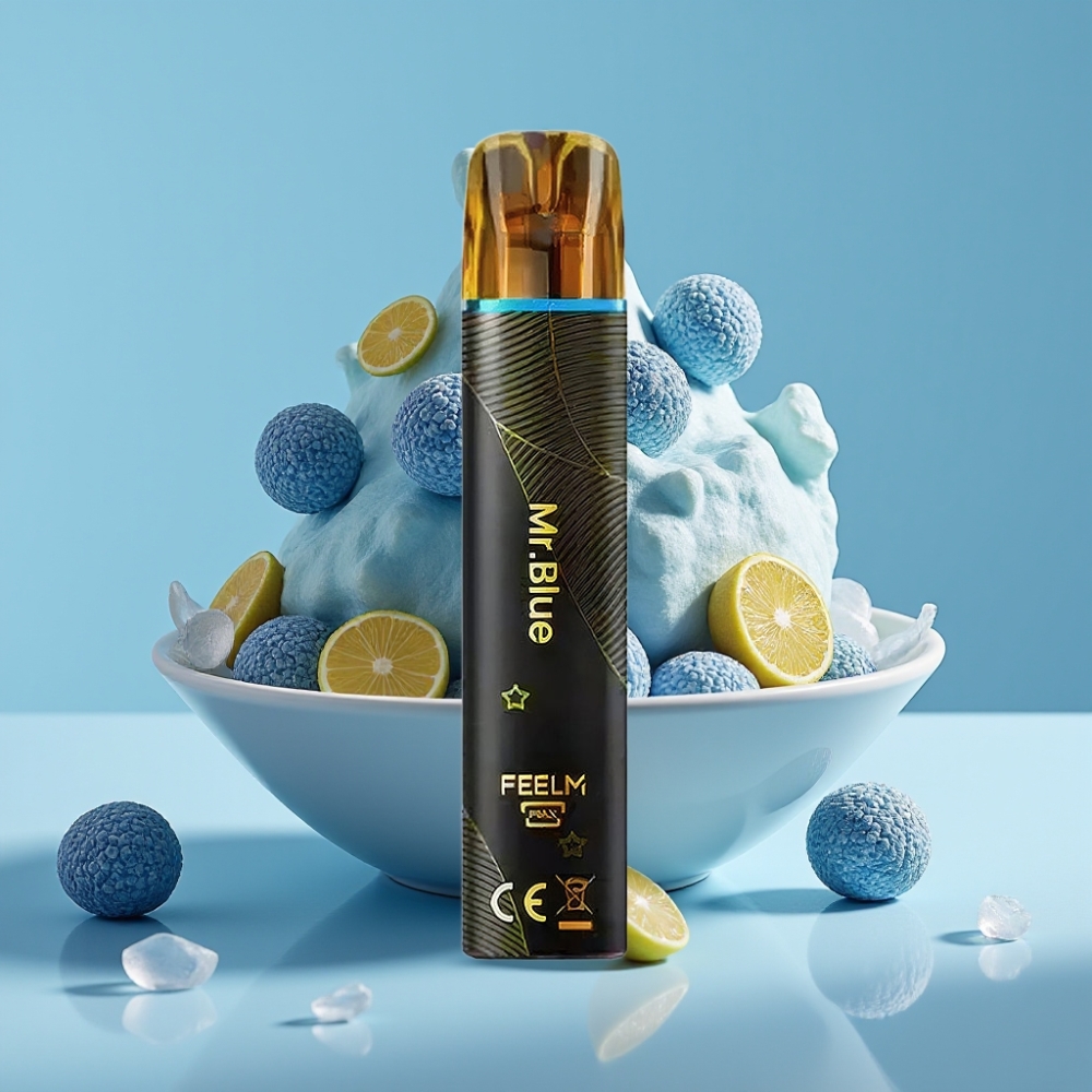 JNR Black&Golden 600+200 Puffs Chile vape Desechable 800 Caladas, Batería 550mAh, 2ml, Certificación TPD, Sin Carga, Nicotina 2%, Sabor Mr Blue