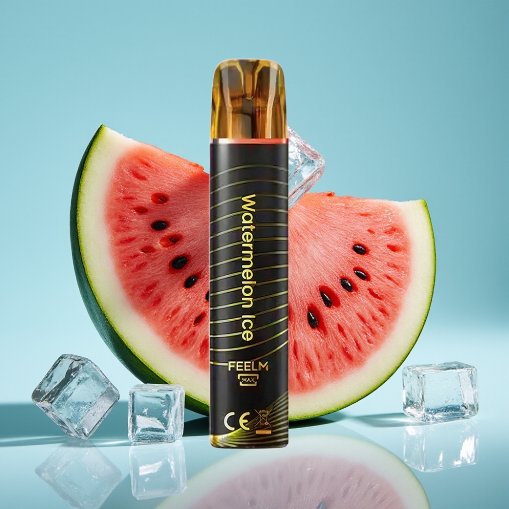 JNR Black&Golden 800 Puffs Chile Vape Desechable Sandía Hielo – 550mAh, 2ml, TPD, 2% Nicotina, Sin Carga