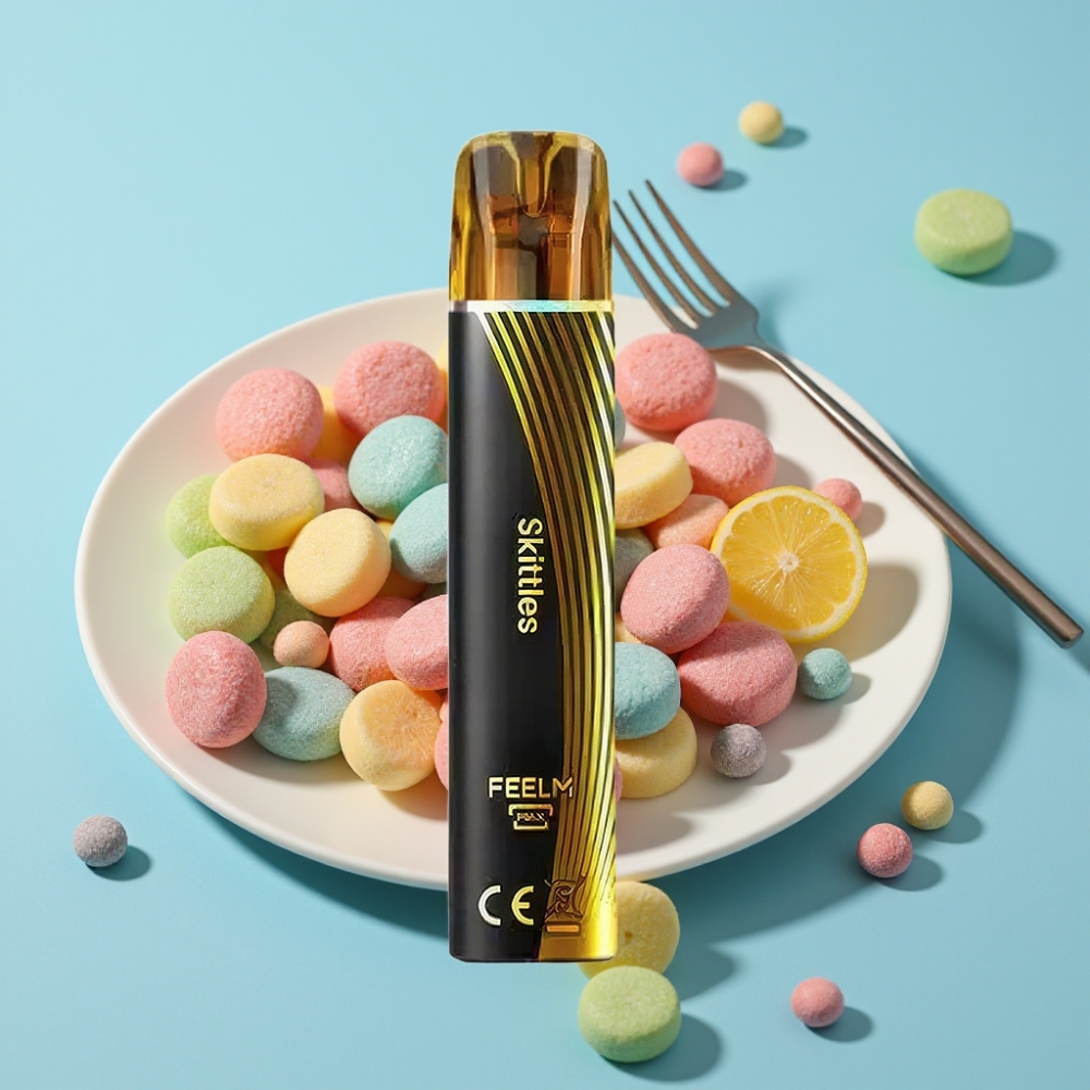 JNR Black&Golden 800 Puffs Chile Vape Desechable Skittles, 550mAh, 2ml, TPD, 2% Nicotina