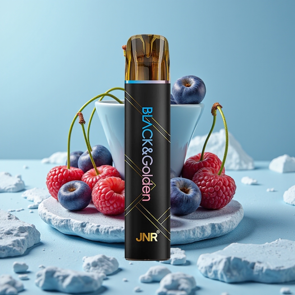 JNR Black&Golden 800 Puffs Chile vape Blue Razz Cherry, 550mAh, 2ml, TPD, 2% nic
