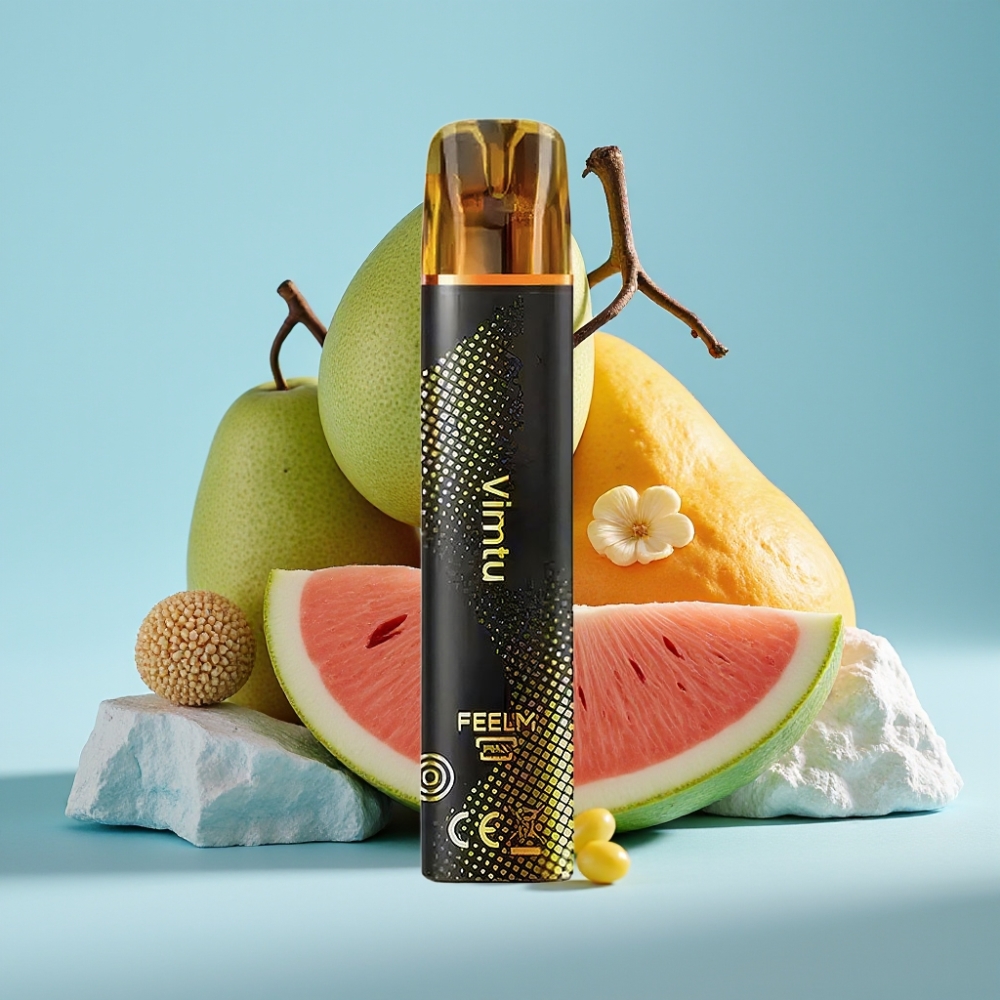 JNR Black&Golden 800 Puffs Chile vape Desechable: 550mAh, 2ml, Certificación TPD, 2% Nicotina, Sabor Vimtu
