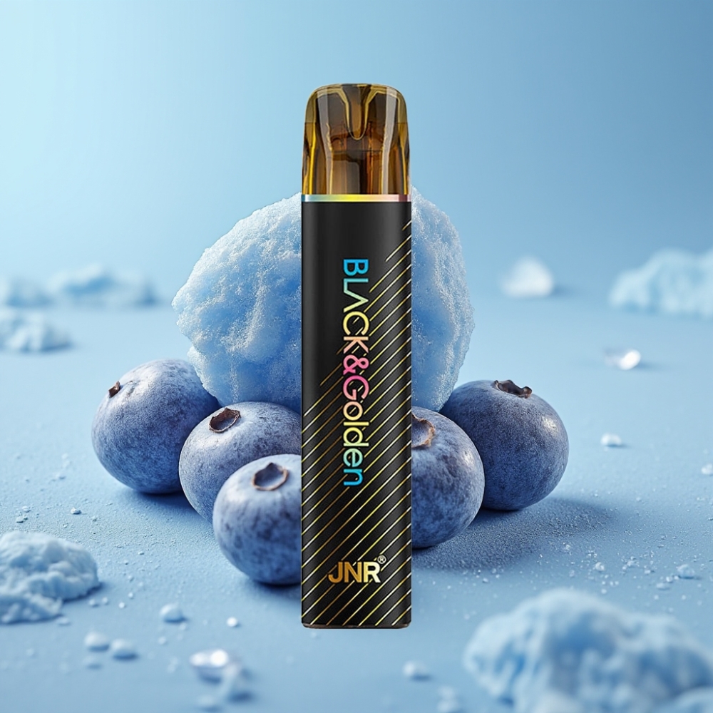 JNR Black&Golden 800 Puffs Chile vape Desechable 550mAh 2ml TPD 2% Nicotina Sabor Blueberry Bubble Gum