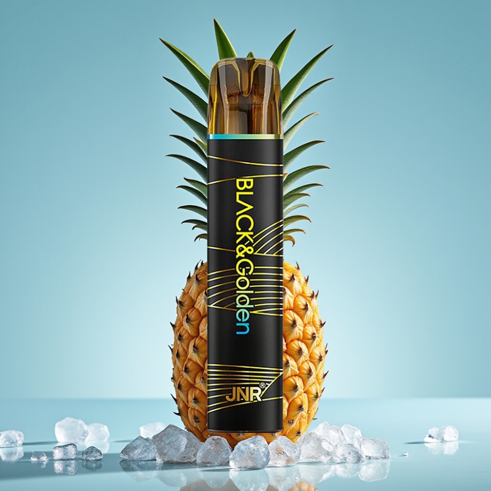 JNR Black&Golden 800 Puffs Chile vape Desechable Piña Hielo 550mAh 2ml TPD 2% Nicotina Sin Carga