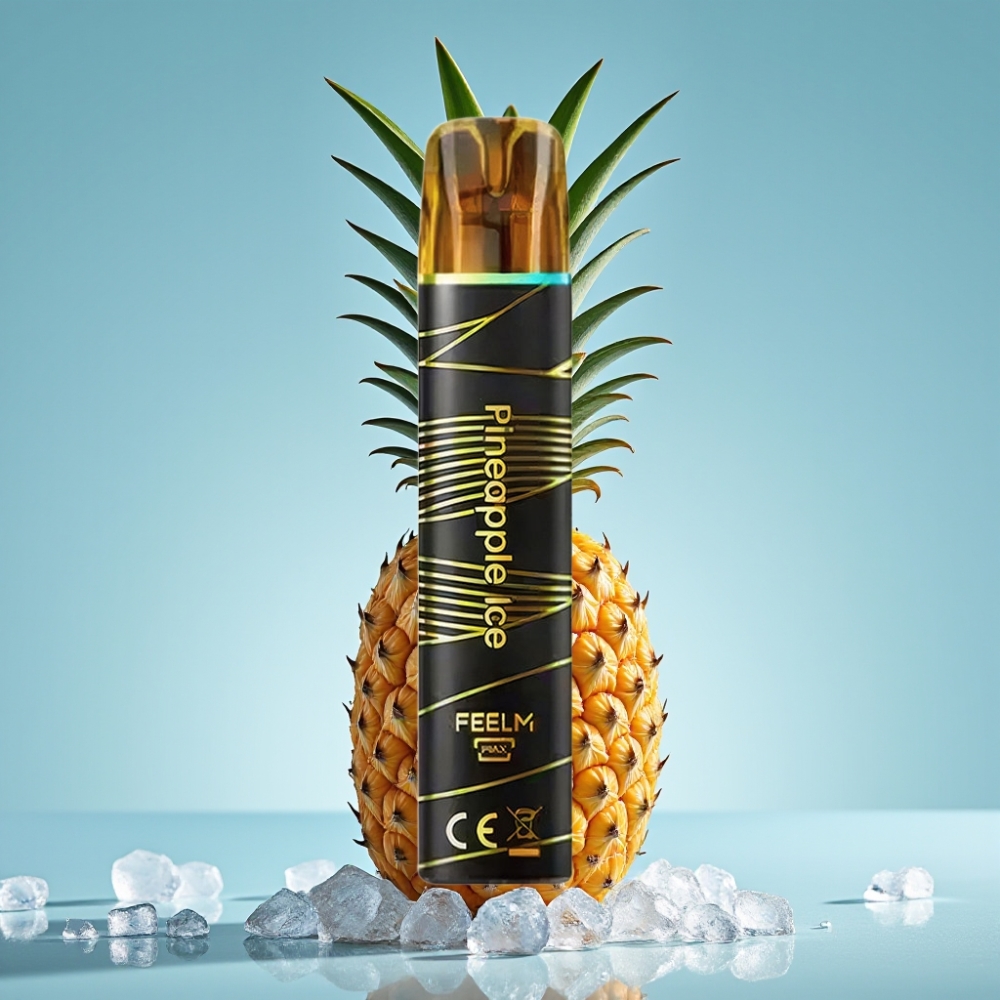 JNR Black&Golden 800 Puffs Chile vape Desechable Piña Hielo 550mAh 2ml TPD 2% Nicotina Sin Carga