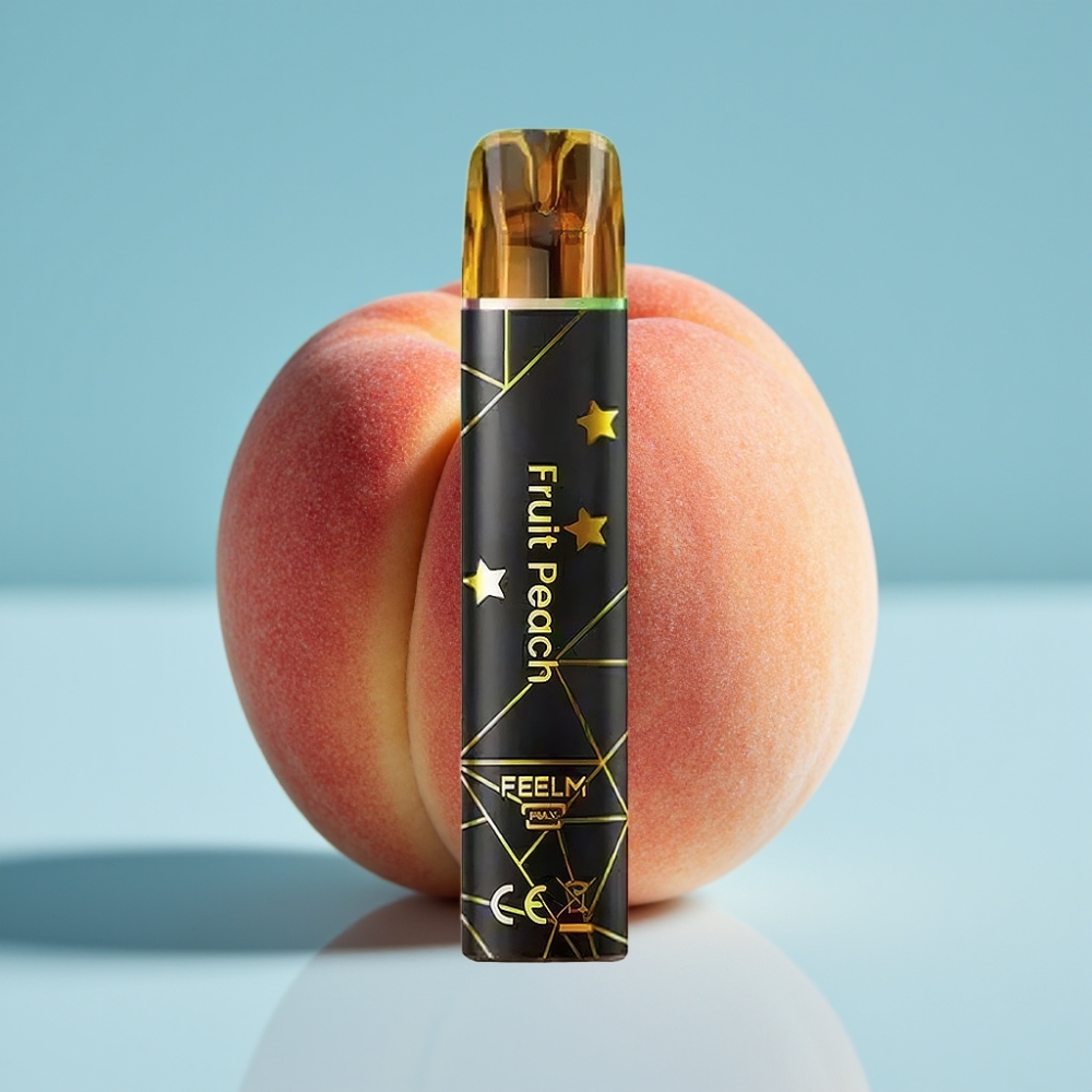 JNR Black&Golden 800 Puffs Chile vape Desechable Sabor Melocotón Frutal, 550mAh, 2ml, Certificación TPD, Sin Carga, 2% Nicotina