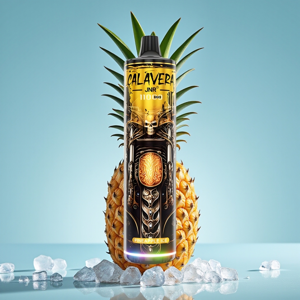 JNR Calavera Chile Vape 11000 Puffs Desechable Puerto Type-C 850mAh 21ml 1.0ohm Piña Hielo