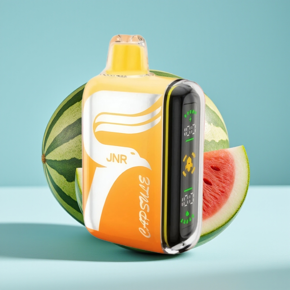 JNR Capsule 15000 Puffs Chile Vape Sandía Irchee - 20ml, 850mAh, 20W, Dual Mesh, LED, Tipo-C