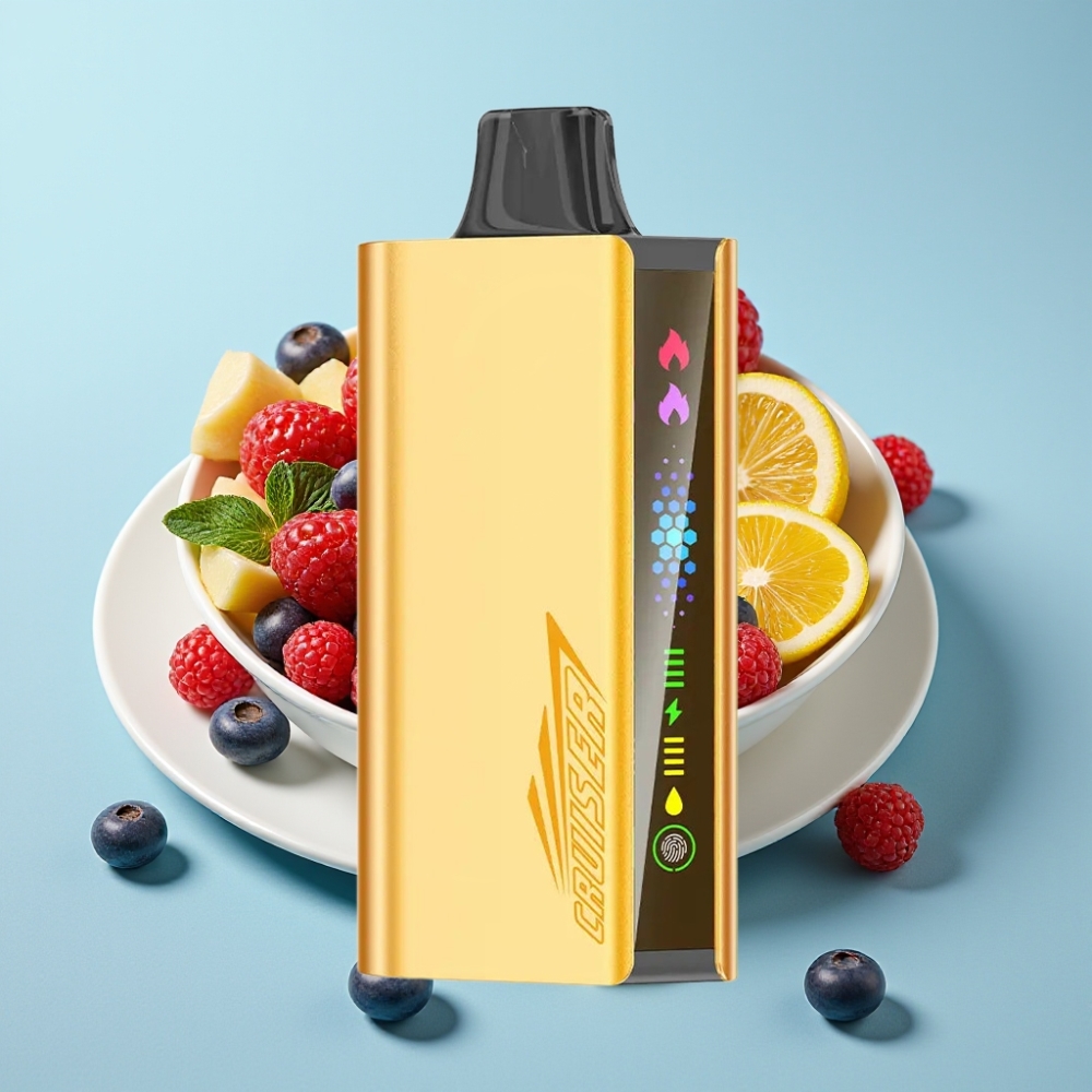 JNR Cruiser 12000 Puffs Vape Desechable Sin Carga Chile vape, Batería 3500 mAh, 25ml Líquido, Sabores Berry Mixto, Cuerpo de Aluminio, 50mg/mL Nicotina