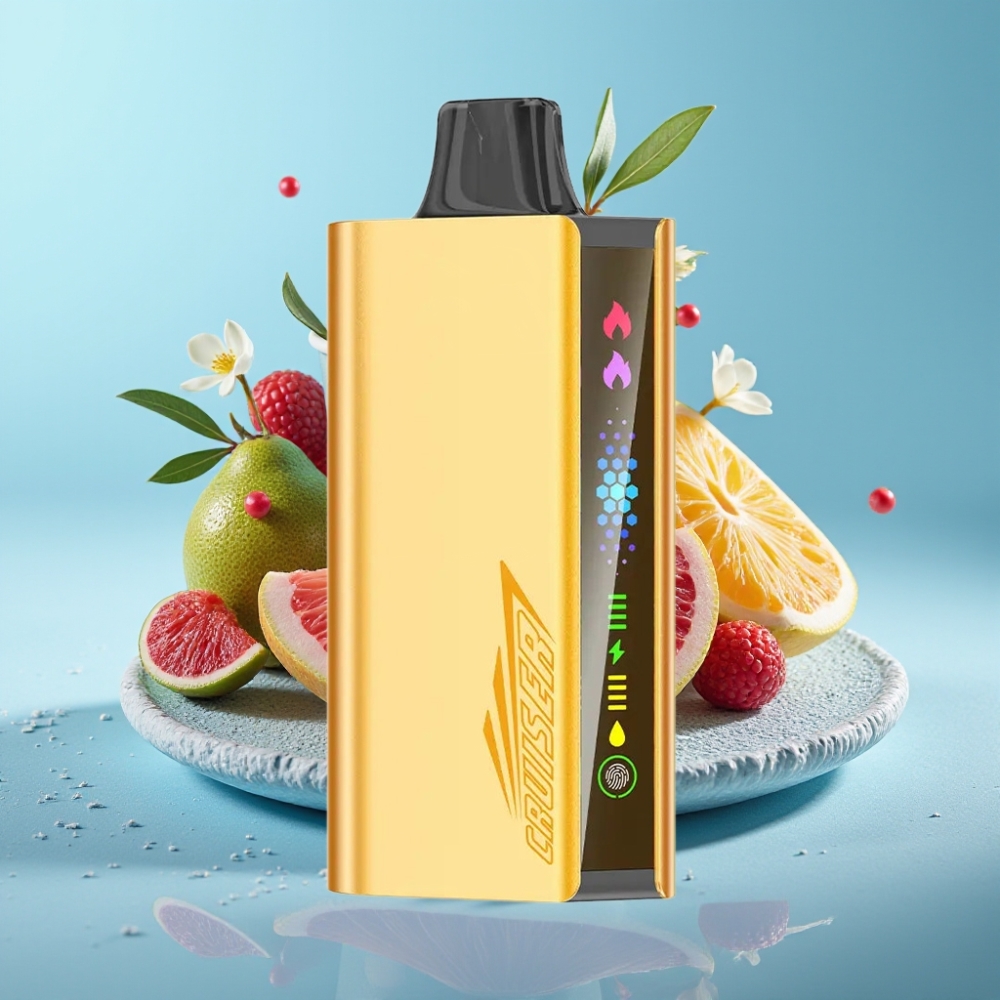 JNR Cruiser 12000 Puffs Vape Desechable Sin Carga Chile vape Cool Fanta, Batería 3500 mAh, 25ml, 1.2ohm Dual Mesh, Pantalla Animada