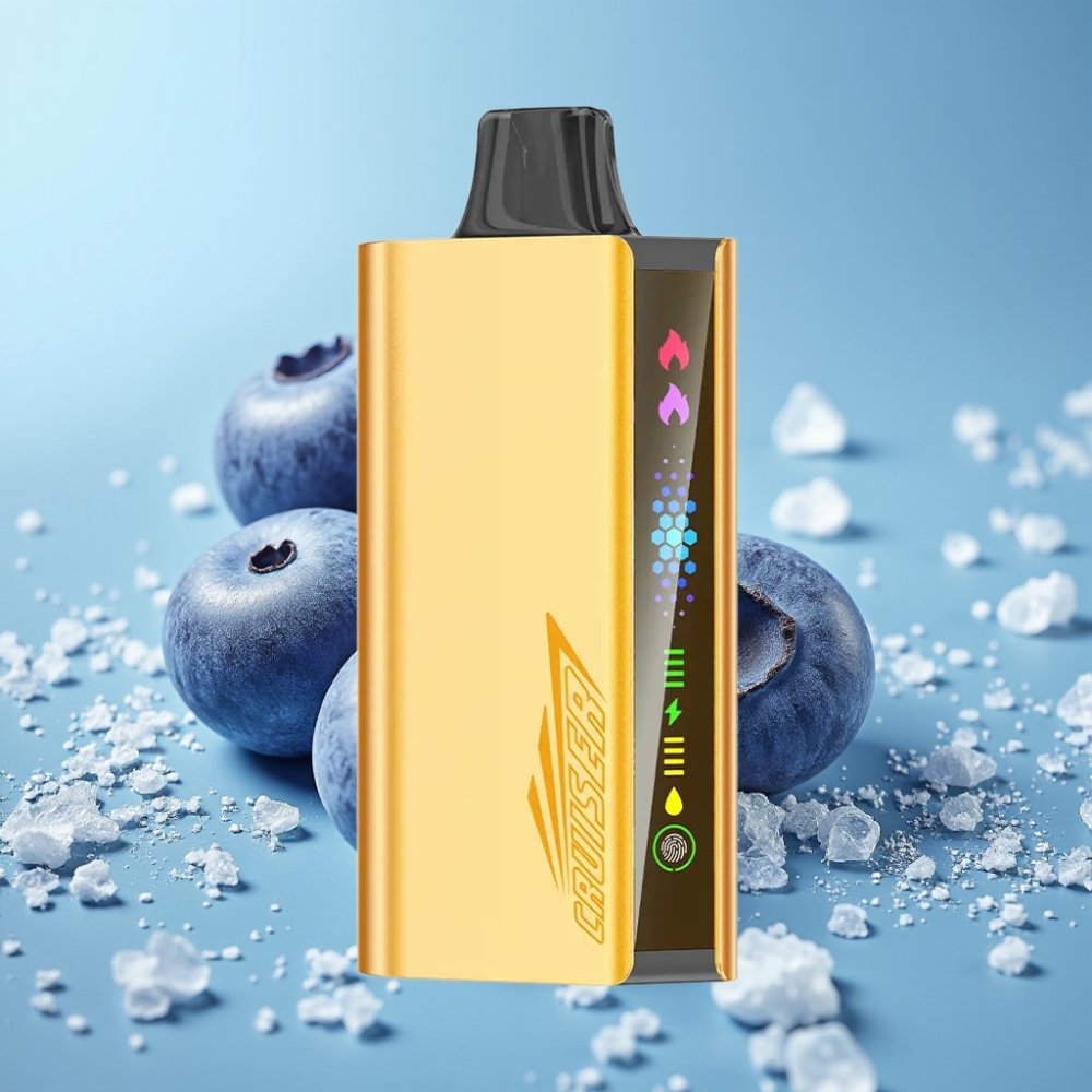 JNR Cruiser 12000 Puffs Vape Desechable Sin Carga Chile vape Explosión de Arándano, Batería 3500 mAh, 25ml, 50mg/mL, Cuerpo de Aluminio, Pantalla Animada