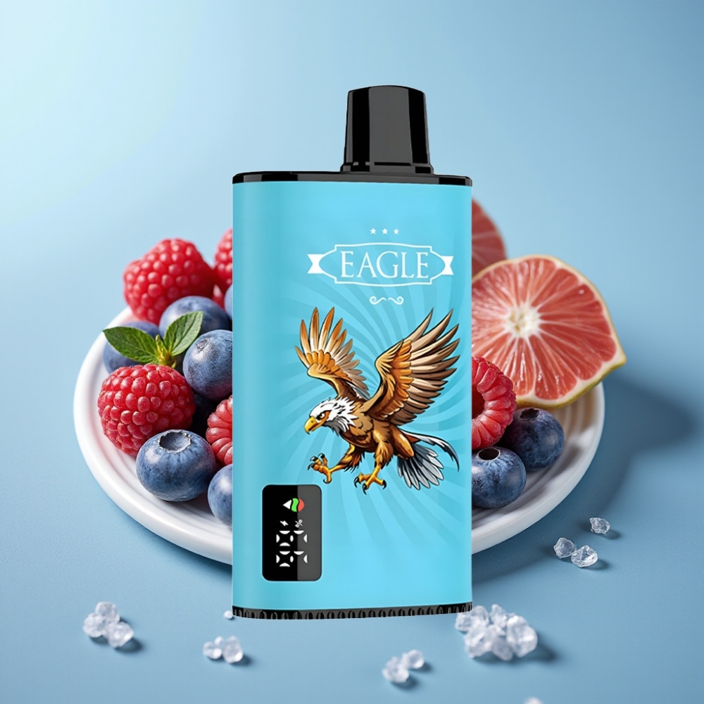 JNR EAGLE Smart 23000 Puffs Chile Vape Desechable con Pantalla Digital Arándano y frambuesa ácida