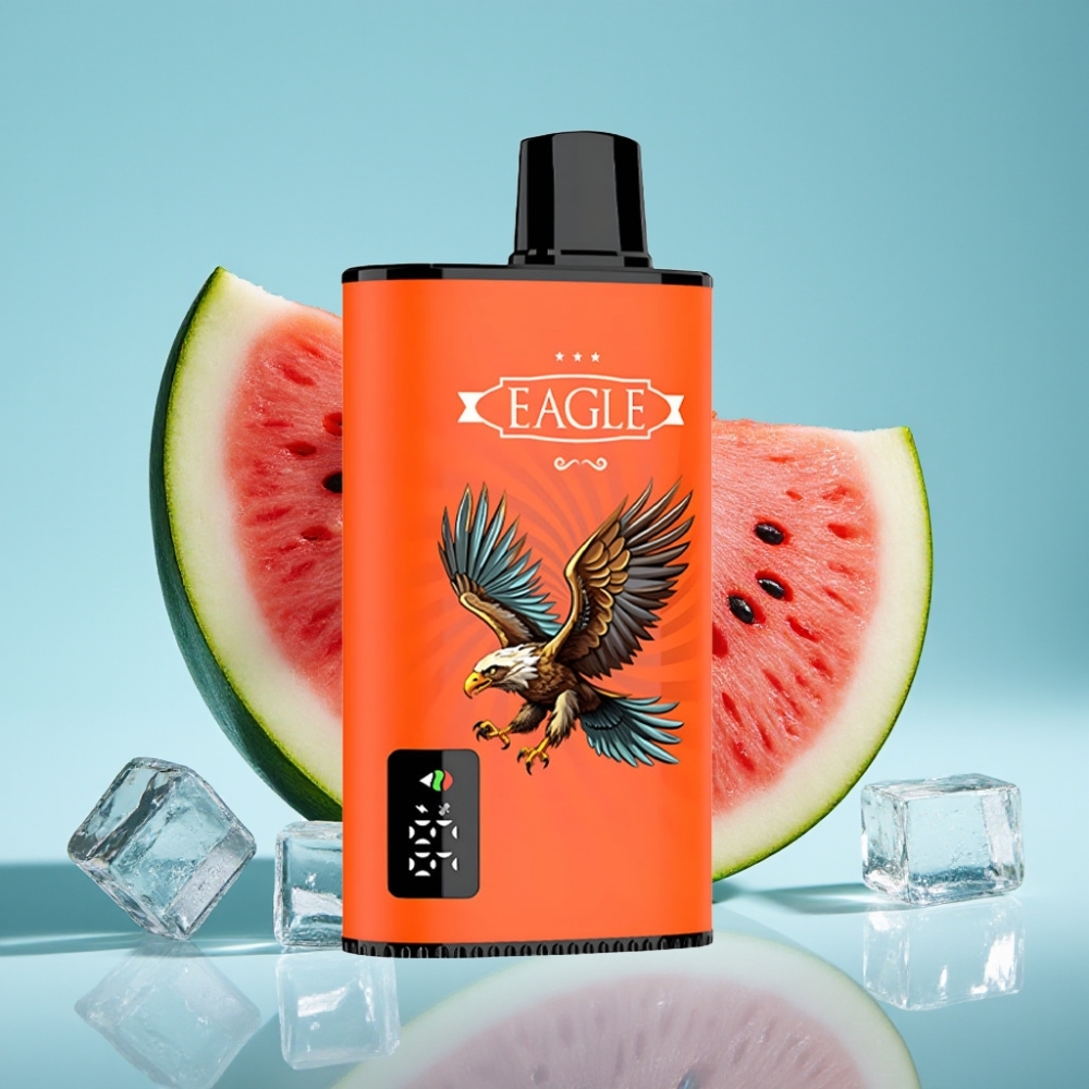 JNR EAGLE Smart 23000 Puffs Chile Vape Desechable con Pantalla Digital, Bobina Mesh 1.0ohm, Flujo de Aire Ajustable, Sabor Sandía Helada
