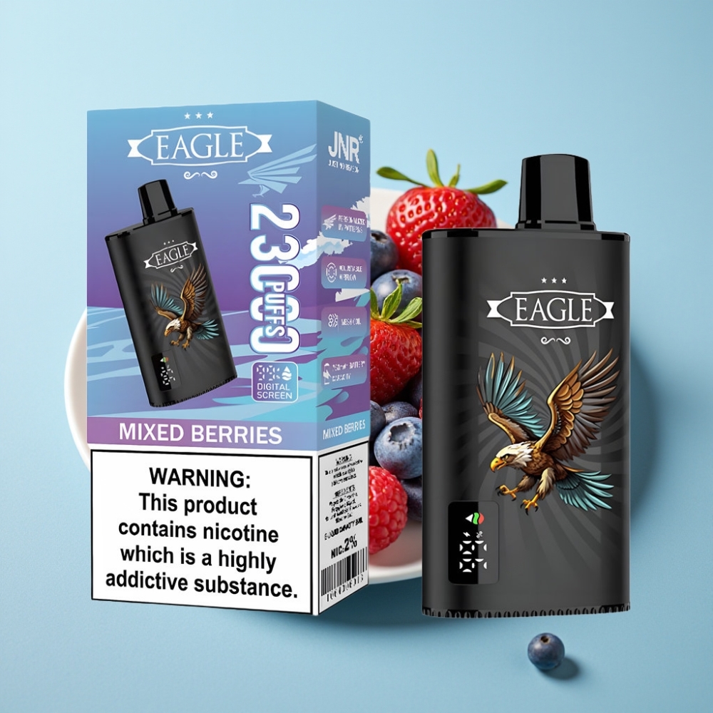 JNR EAGLE Smart 23000 Puffs Chile vape Desechable con Pantalla Digital Frutos rojos mixtos