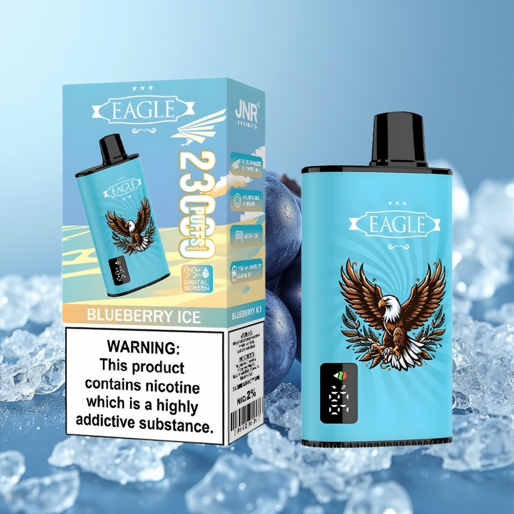 JNR EAGLE Smart 23000 Puffs Desechable Chile Vape Blueberry Ice con Pantalla Digital