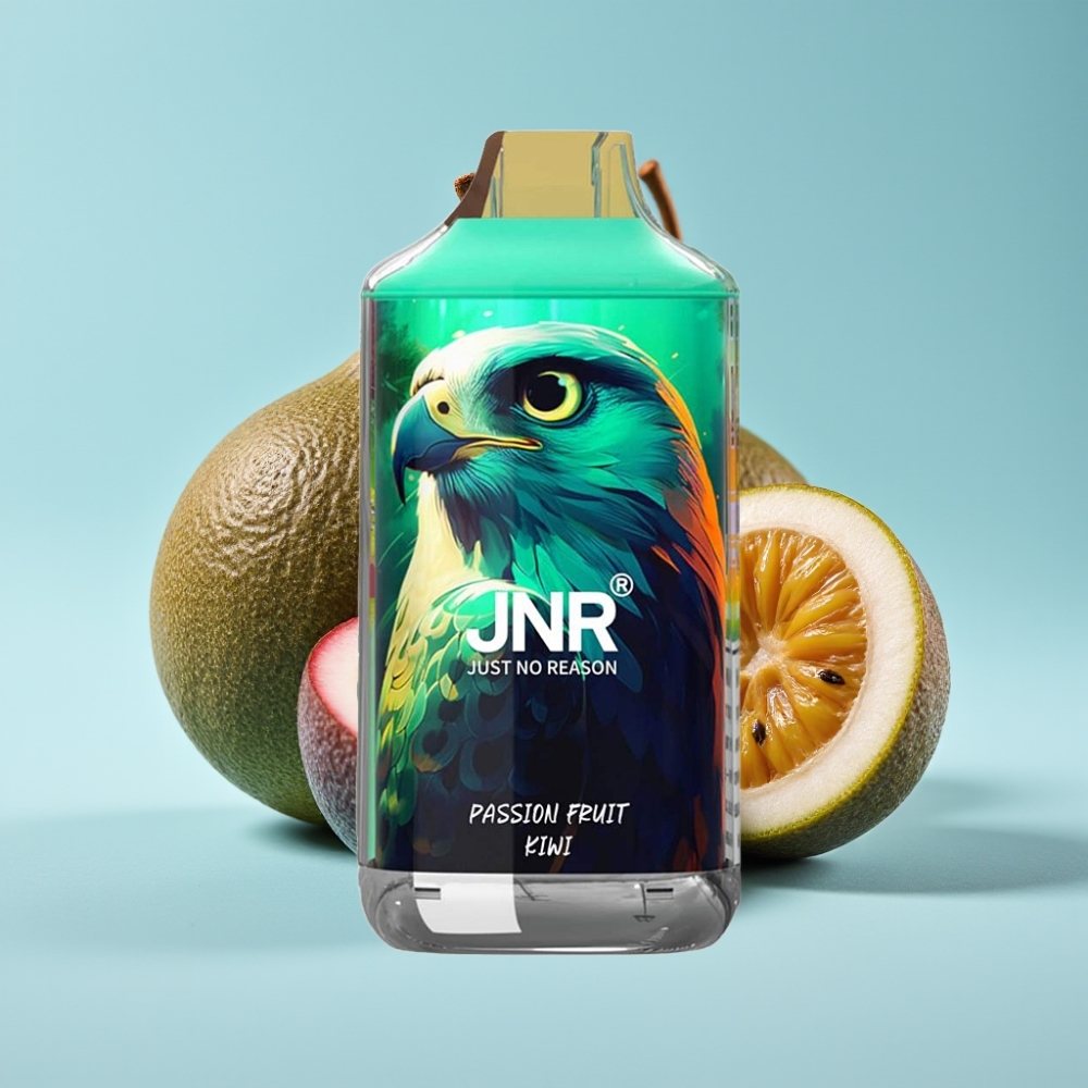 JNR Falcon 16000 Puffs Chile vape Desechable Maracuyá Kiwi - 16000 Puffs, 850 mAh, 22ml, Doble Malla, Tipo C/Lightning, Pantalla LED, Nicotina 0%/2%