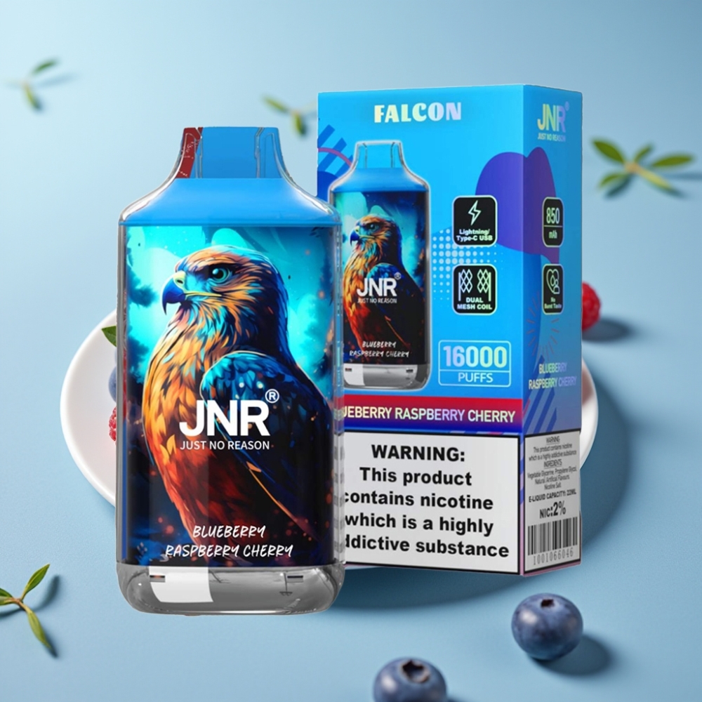 JNR Falcon 16000 Puffs Vape Desechable Chile vape: Arándano Frambuesa Cereza
