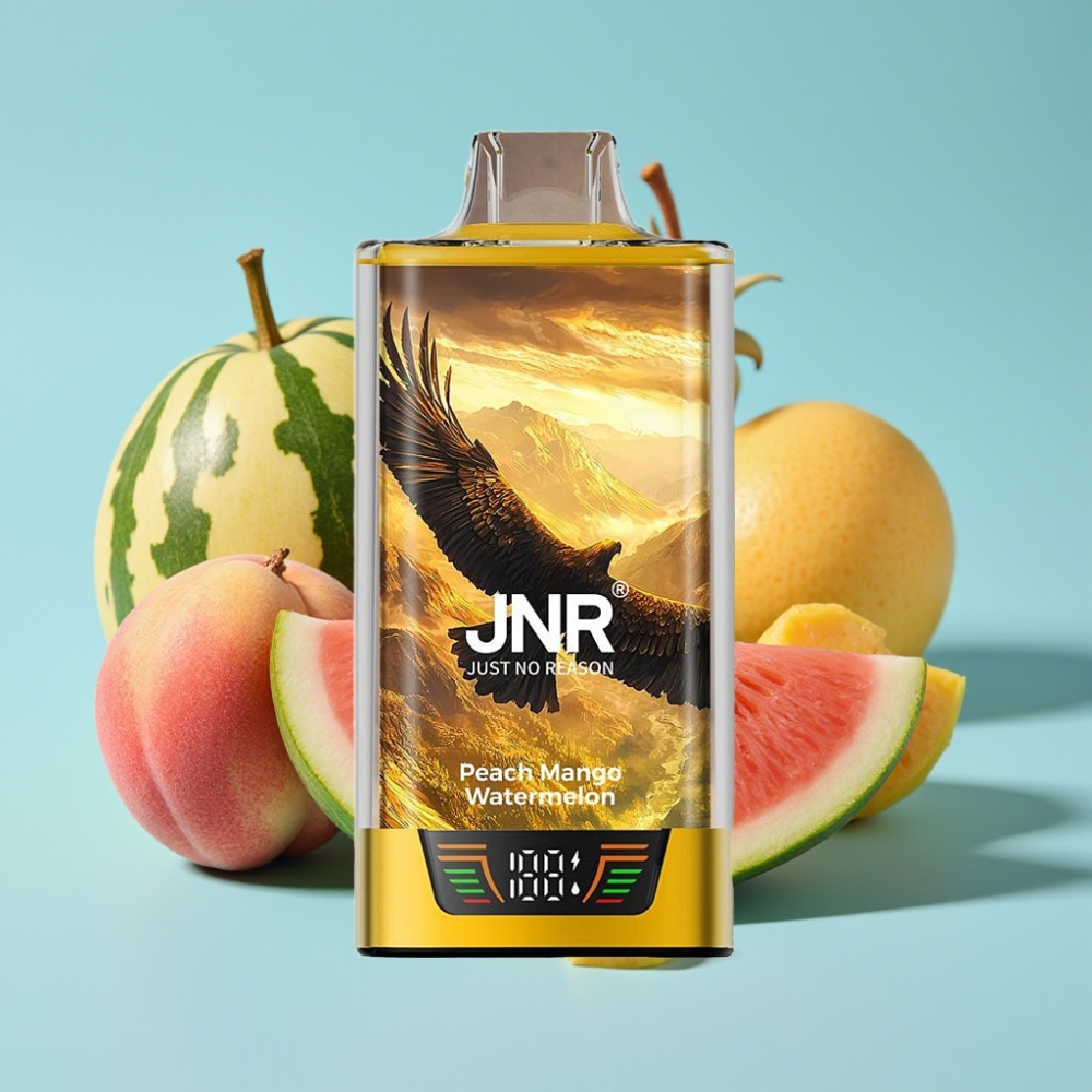 JNR Falcon Pro 28000 Chile Vape Desechable 30ml 28000 Caladas 5% Nicotina Durazno Mango Sandía