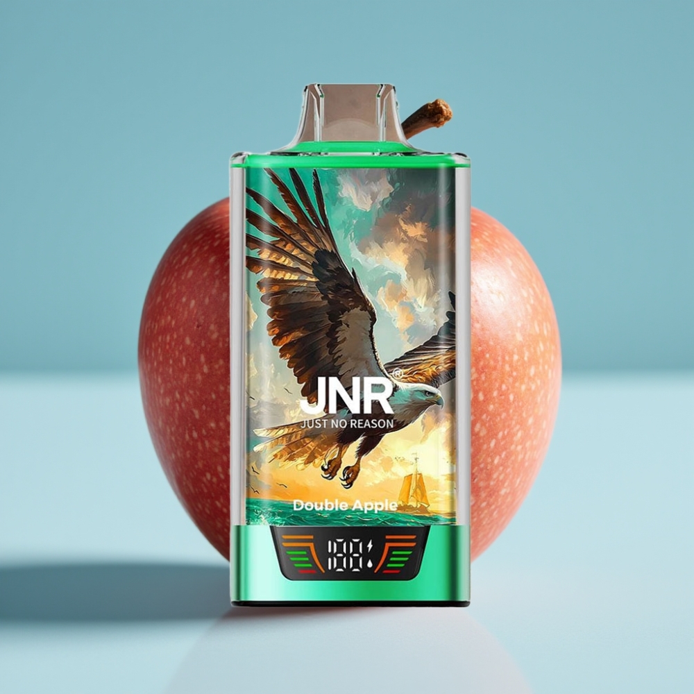 JNR Falcon Pro 28000 Desechable Chile Vape Doble Manzana – 30ml, 950mAh, 28000 Caladas, 5% Nicotina, Pantalla Inteligente, Doble Malla, USB-C, MTL