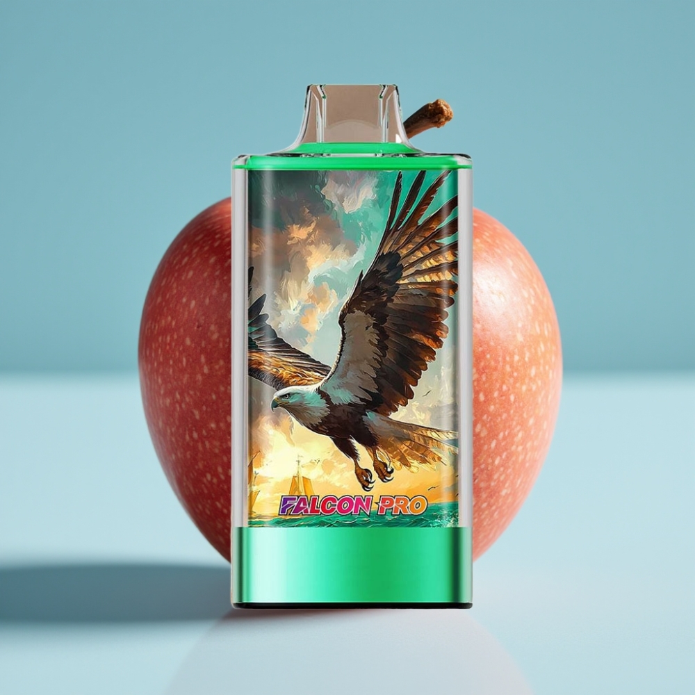 JNR Falcon Pro 28000 Desechable Chile Vape Doble Manzana – 30ml, 950mAh, 28000 Caladas, 5% Nicotina, Pantalla Inteligente, Doble Malla, USB-C, MTL