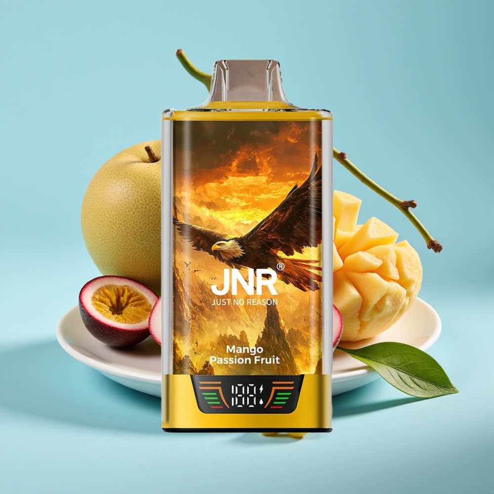 JNR Falcon Pro 28000 Vape Desechable Chile vape Mango Maracuyá 30ml 28000 Caladas 5% Nicotina Pantalla Inteligente Dual Mesh USB-C MTL