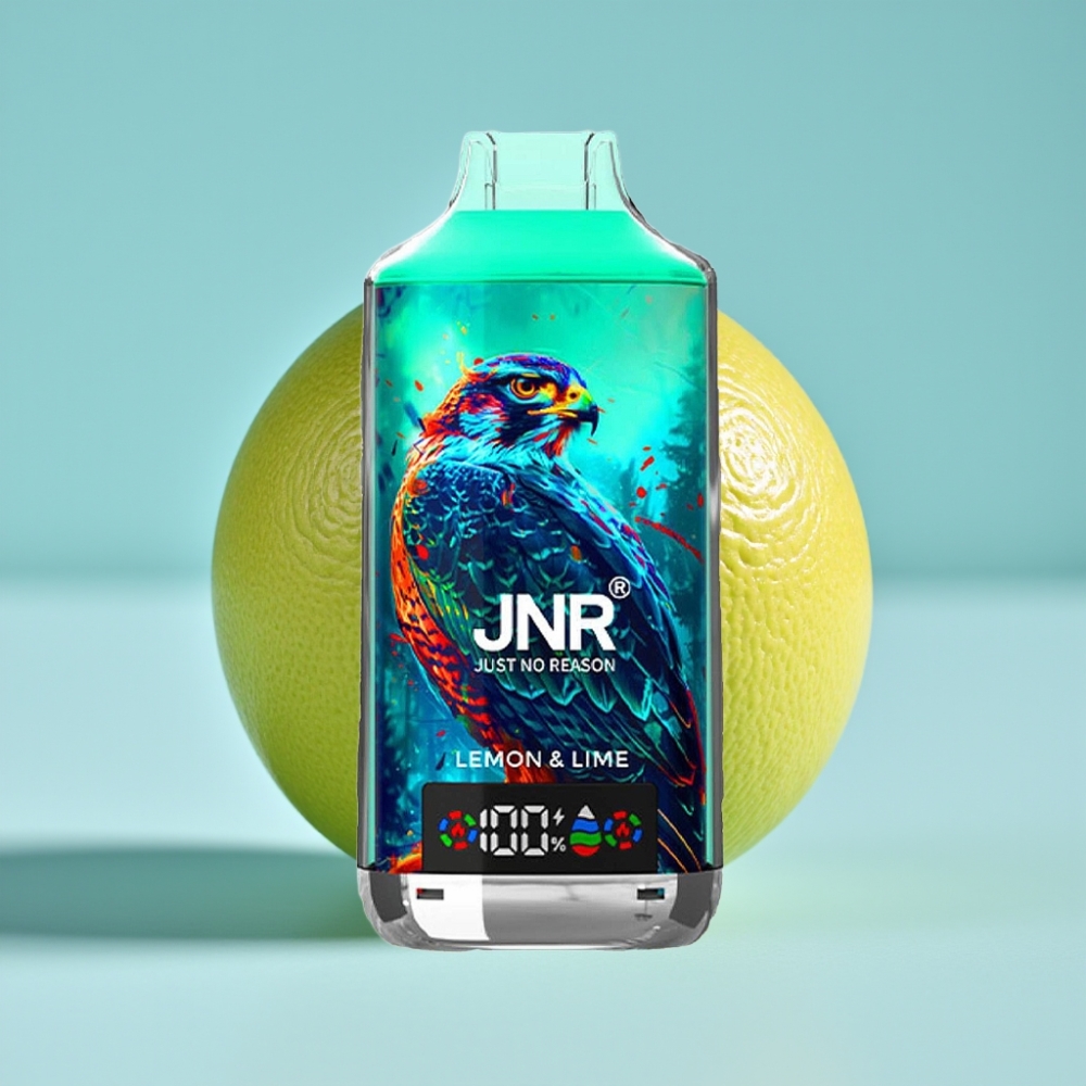 JNR Falcon X 18000 Puffs Chile Vape Limón Lima 750mAh 24ml Dual Mesh Coil Pantalla Digital Carga Tipo-C 0% 2% 5%