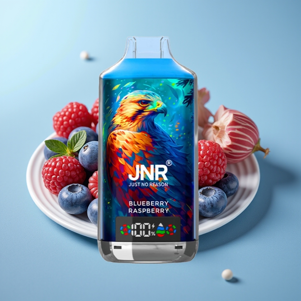 JNR Falcon X 18000 Puffs Chile vape Azul Frambuesa 750mAh 24ml Dual Mesh Digital Type-C 0%2%5%