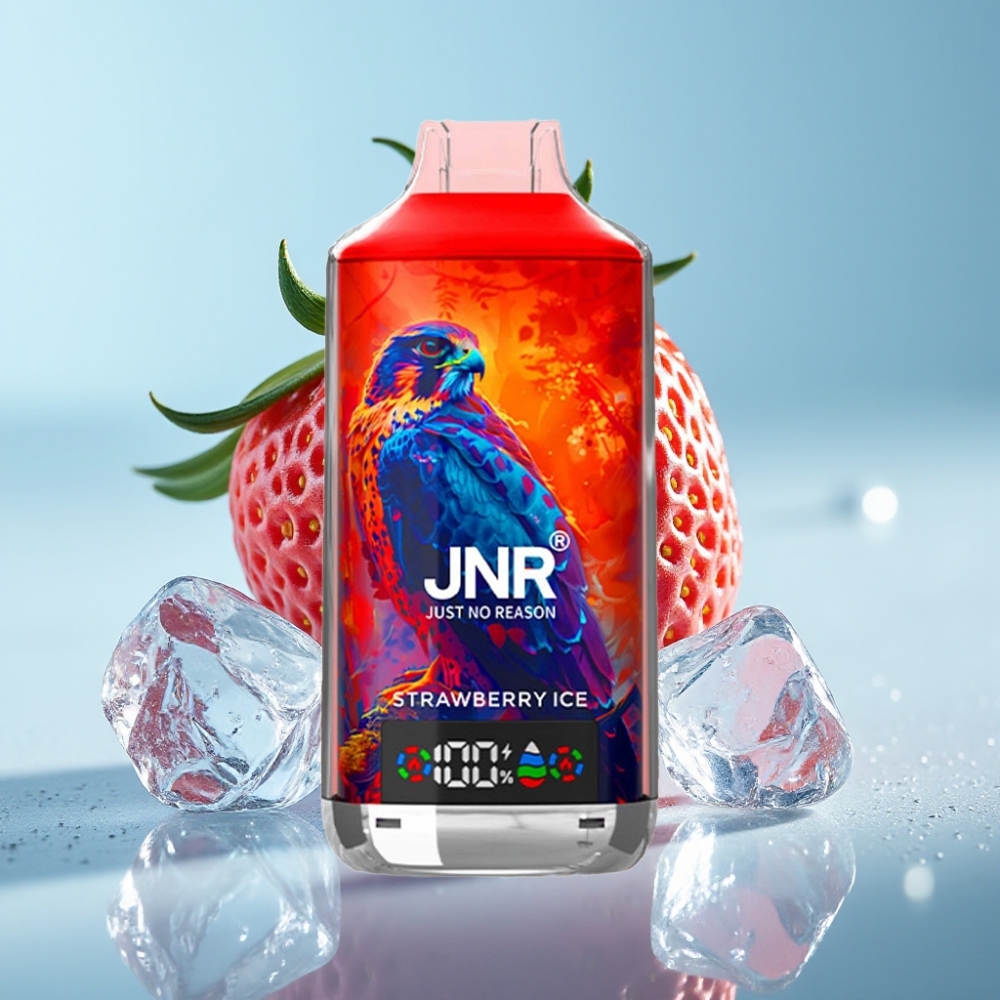 JNR Falcon X 18000 Puffs Vape Desechable Chile vape Fresa Hielo 24ml 750mAh Tipo-C Doble Malla