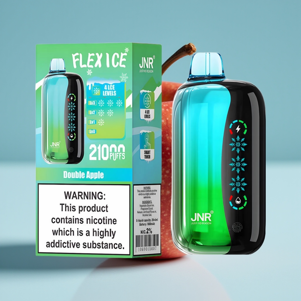 JNR Flex Ice 21000 Puffs Desechable Vape Chile vape Manzana Doble con Hielo Ajustable