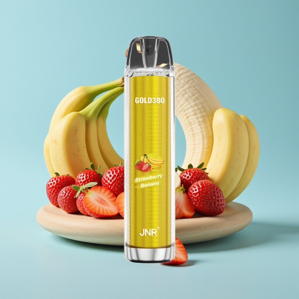 JNR Gold380 6000 Puffs Chile Vape Desechable Fresa Banana 1500mAh 13ml 0%2%5% Nicotina