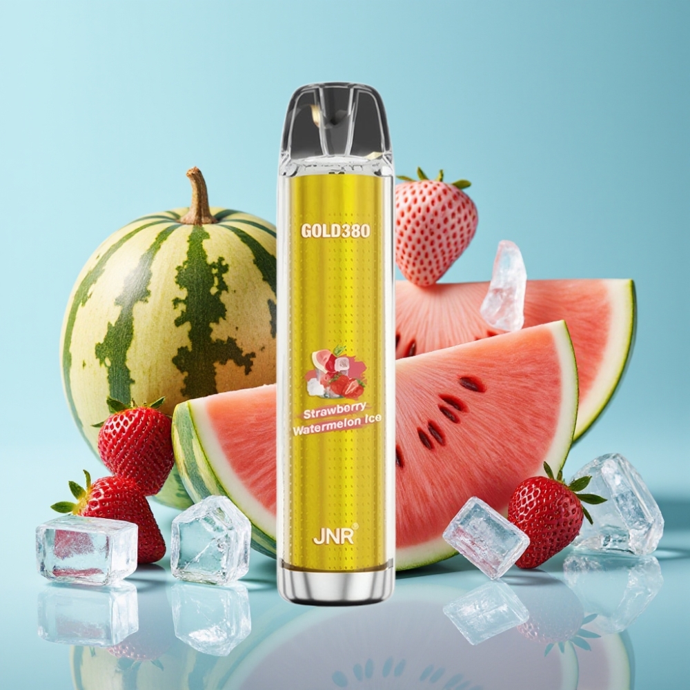 JNR Gold380 6000 Puffs Chile Vape Desechable Fresa Sandía Hielo 13ml 1500mAh 1.0ohm 0%/2%/5%