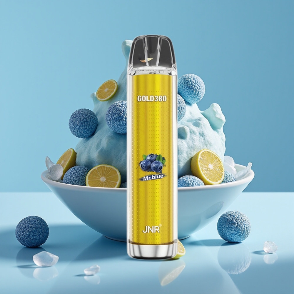 JNR Gold380 6000 Puffs Desechable Chile Vape Mr Blue - 6000 Caladas, Batería 1500mAh, Resistencia Mesh 1.0ohm, 13ml, Nicotina 0% 2% 5%