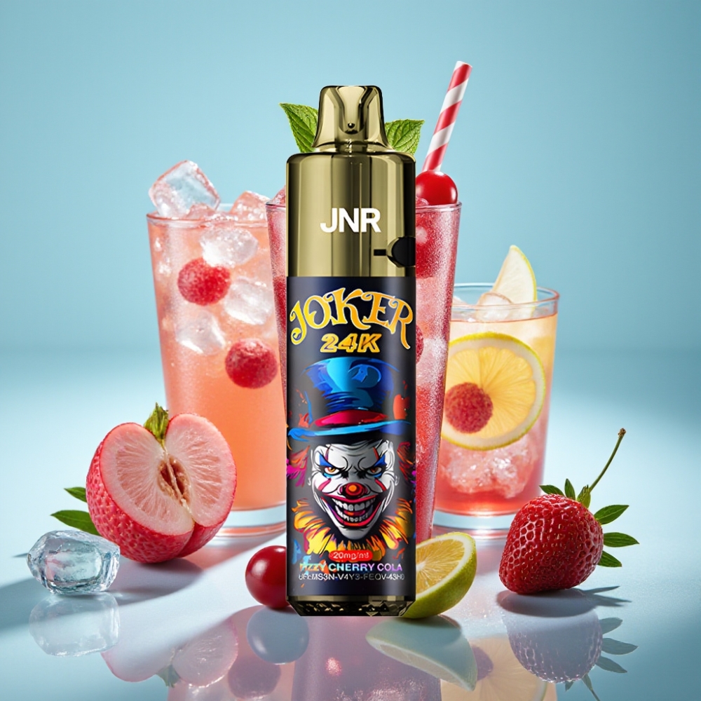 JNR Joker 24K Puffs Vape Desechable Chile vape Cereza Cola Fizzy