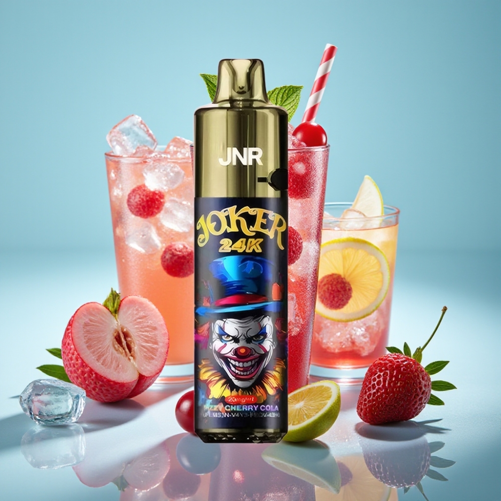 JNR Joker 24K Puffs Vape Desechable Chile vape Cereza Cola Fizzy