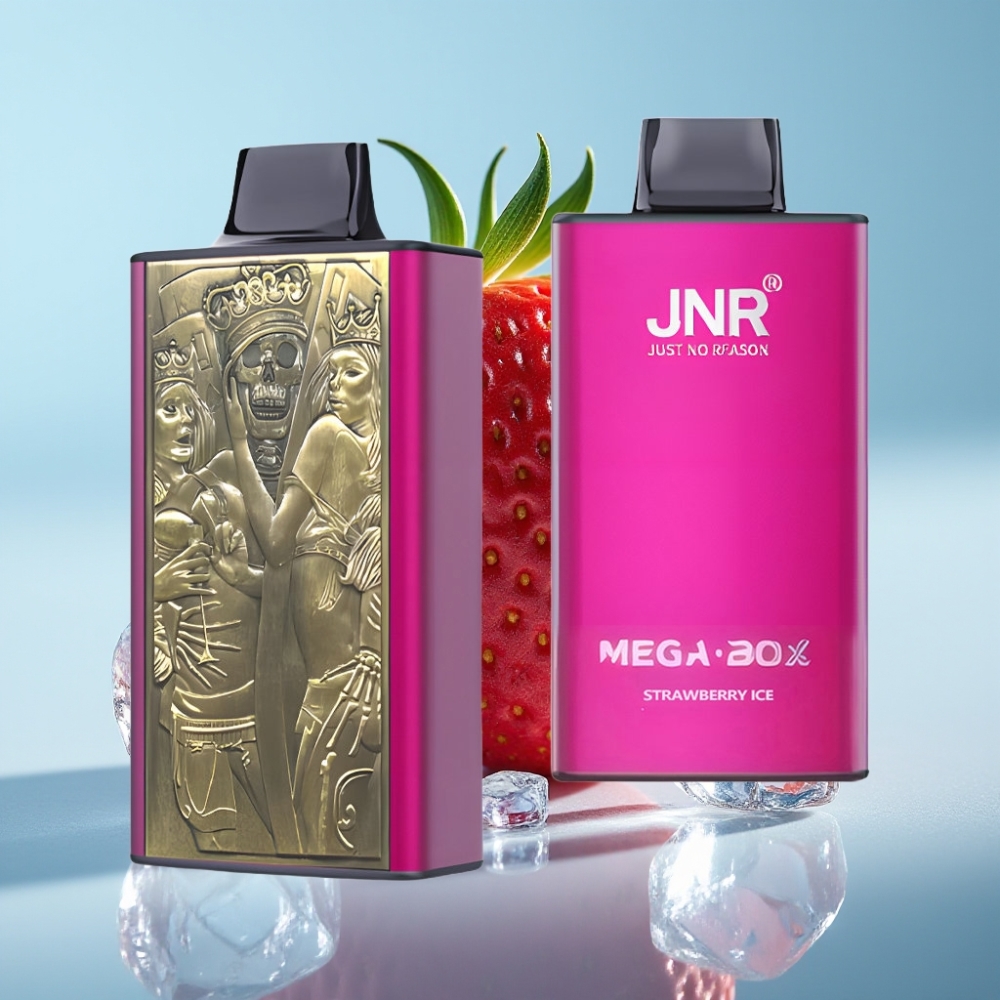 JNR Mega Box 25000 Puffs Chile Vape Desechable Fresa Hielo – 30ml, 850mAh, Doble Malla, Tipo-C, 2% Nicotina