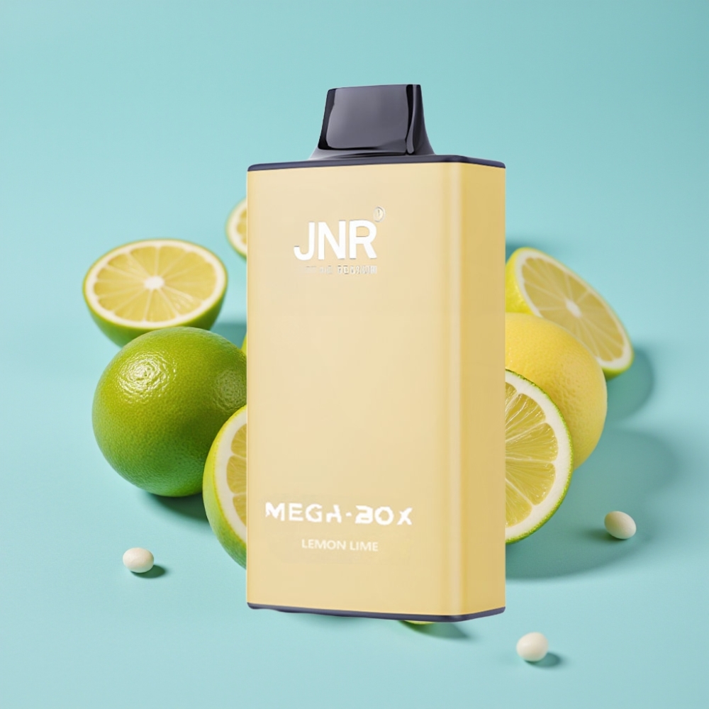 JNR Mega Box 25000 Puffs Chile Vape Desechable Limón & Lima con 30ml de Líquido, Batería 850mAh, Doble Bobina Mesh y Carga Rápida Type-C